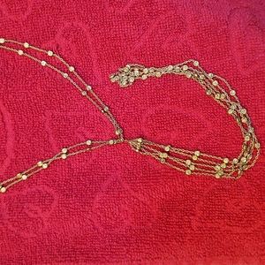 Y gold over sterling silver necklace